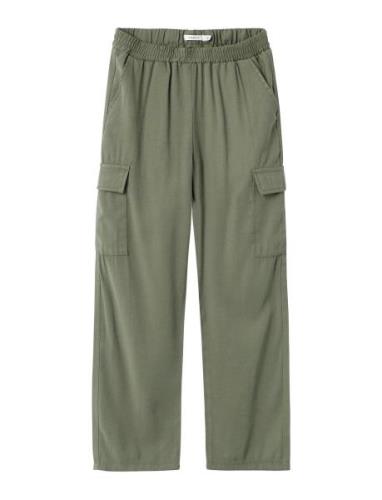 Nkfbella St Twi Cargo 8262-Bu Noos Bottoms Trousers Khaki Green Name I...