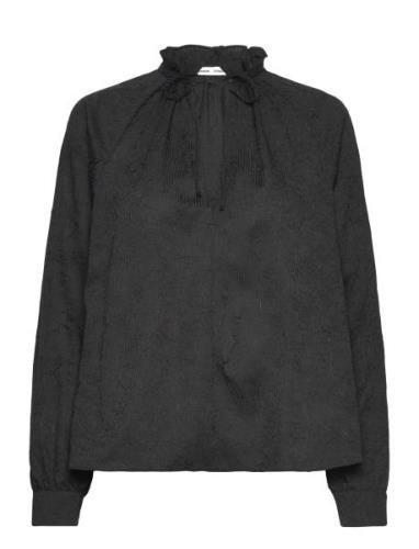 Karookhi Blouse 15043 Tops Blouses Long-sleeved Black Samsøe Samsøe