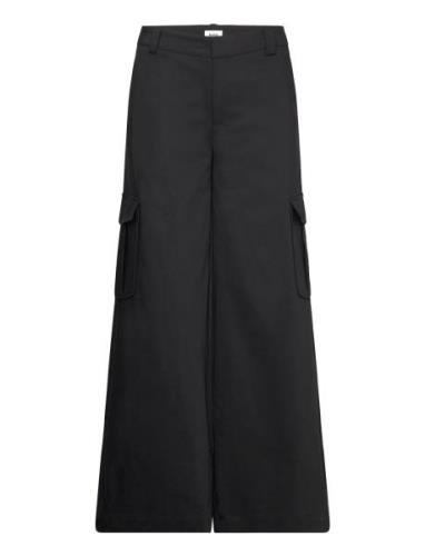 Lucia Trousers Bottoms Trousers Wide Leg Black Twist & Tango