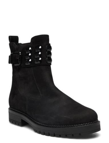 Ankle Boot Shoes Boots Ankle Boots Ankle Boots Flat Heel Black Gabor