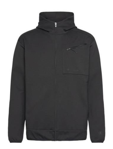 Hooded Full Zip Sweatshirt Sport Sweat-shirts & Hoodies Hoodies Black ...