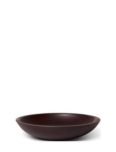 Wood Serving Bowl With Stripes Home Tableware Bowls & Serving Dishes S...