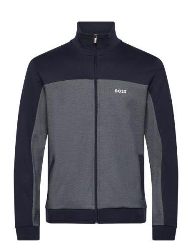 Tracksuit Jacket Tops Sweat-shirts & Hoodies Sweat-shirts Blue BOSS