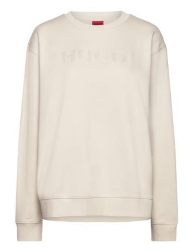 Disandra Tops Sweat-shirts & Hoodies Sweat-shirts Cream HUGO