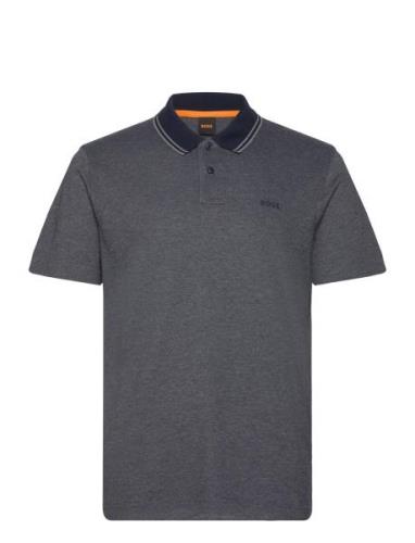 Peoxfordnew Tops Polos Short-sleeved Blue BOSS