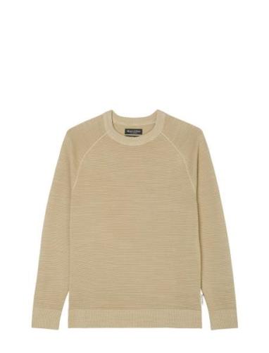 Pullover Long Sleeve Tops Knitwear Round Necks Beige Marc O'Polo