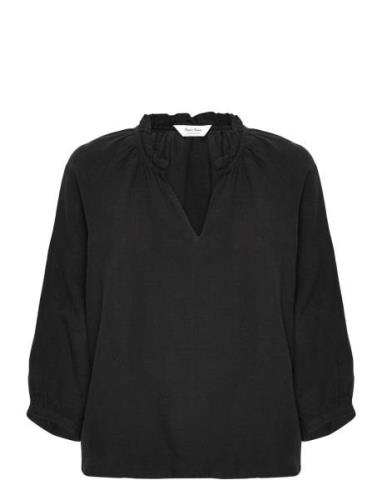 Elodypw Bl Tops Blouses Long-sleeved Black Part Two