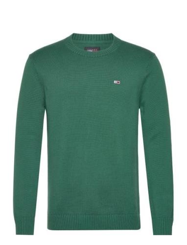 Tjm Slim Essntls C-Neck Sweater Tops Knitwear Round Necks Green Tommy ...