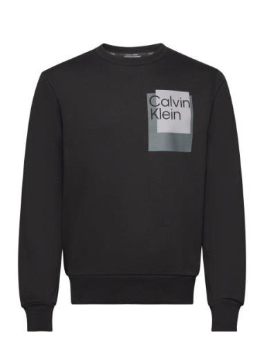 Overlay Box Logo Sweatshirt Tops Sweat-shirts & Hoodies Sweat-shirts B...