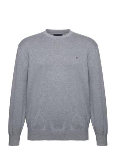 Bt-Classic Cotton Crew Neck-B Tops Knitwear Round Necks Grey Tommy Hil...