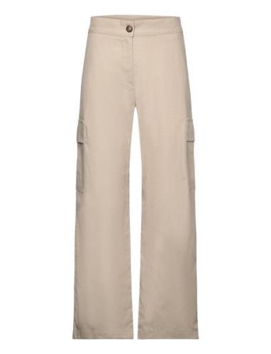 Flea Trousers Bottoms Trousers Wide Leg Beige Makia