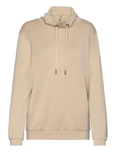 Sc-Banu Tops Sweat-shirts & Hoodies Sweat-shirts Beige Soyaconcept