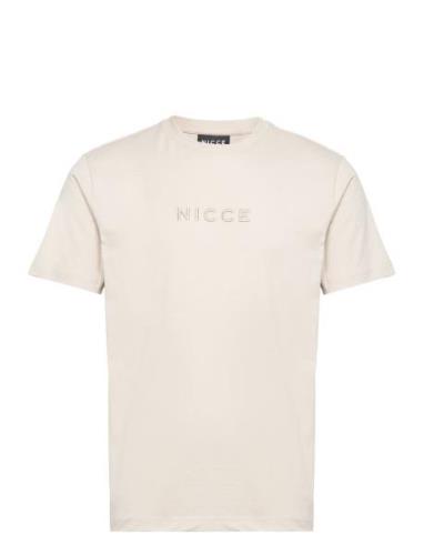 Mars T-Shirt Tops T-shirts Short-sleeved Cream NICCE