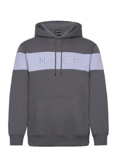 Mercury Stripe Hood Tops Sweat-shirts & Hoodies Hoodies Grey NICCE