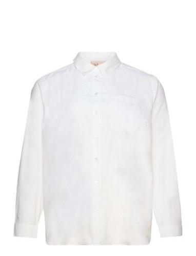 Wa-Sofia Tops Shirts Long-sleeved White Wasabiconcept