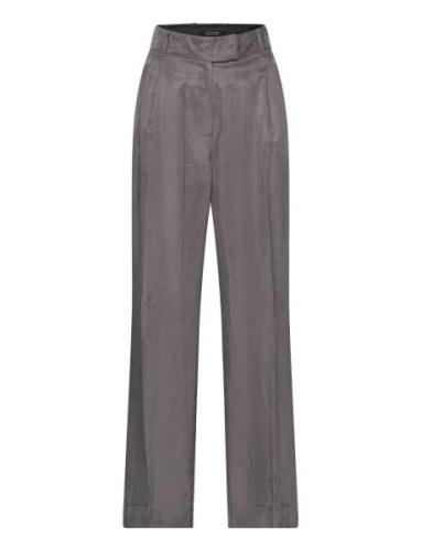 Elle Trouser Bottoms Trousers Wide Leg Grey AllSaints