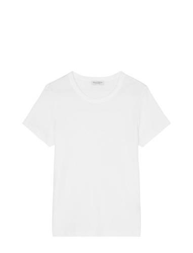 T-Shirts Short Sleeve Tops T-shirts & Tops Short-sleeved White Marc O'...