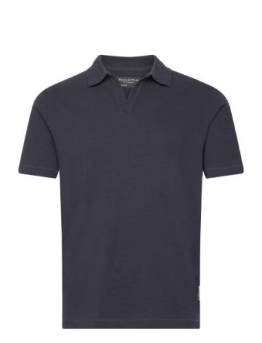 Polos Short Sleeve Tops Polos Short-sleeved Navy Marc O'Polo