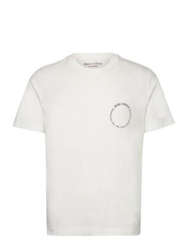 T-Shirts Short Sleeve Tops T-shirts Short-sleeved Cream Marc O'Polo