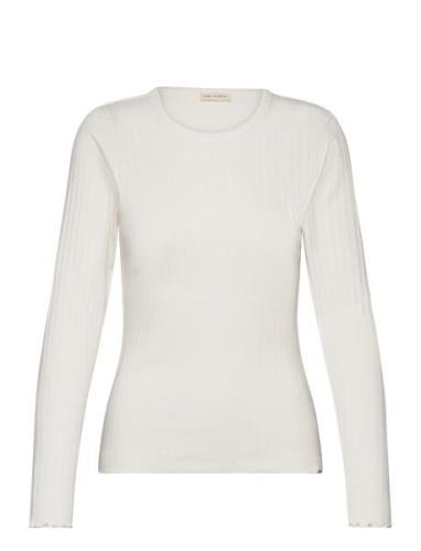 Esella Ls Top Gots Tops T-shirts & Tops Long-sleeved White Esme Studio...