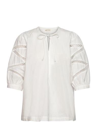 Esluna Blouse - Gots Tops Blouses Long-sleeved White Esme Studios