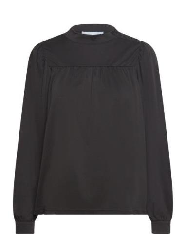 Aryani Blouse Tops Blouses Long-sleeved Black Minus