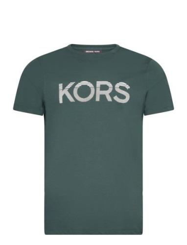 Tipped Kors Tee Tops T-shirts Short-sleeved Green Michael Kors