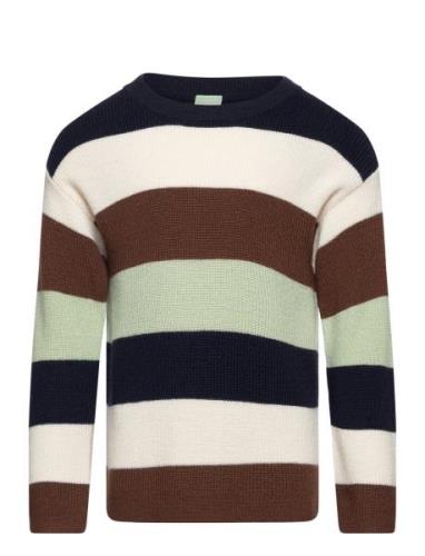 Multistriped Sweater Tops Knitwear Pullovers Multi/patterned FUB