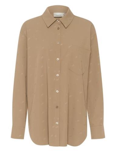 Loginagz Ls Shirt Tops Shirts Long-sleeved Beige Gestuz