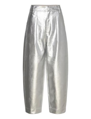 Zazaiw Pant Bottoms Trousers Wide Leg Silver InWear