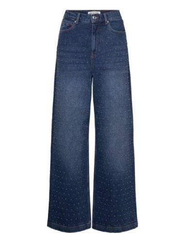 Lacubu Bottoms Jeans Wide Blue Munthe