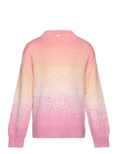 Sweater Knitted Graded Colors Tops Knitwear Pullovers Pink Lindex