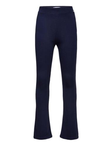 Flared Interlock Leggings Bottoms Leggings Navy Tom Tailor