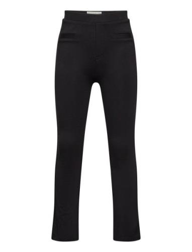 Flared Interlock Pants Bottoms Trousers Black Tom Tailor