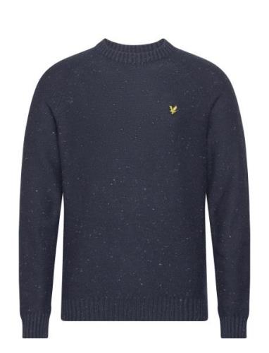 Raglan D Gal Crew Neck Tops Knitwear Round Necks Navy Lyle & Scott