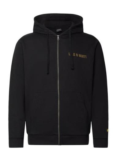 Collegiate Full Zip Hoodie Tops Sweat-shirts & Hoodies Hoodies Black L...