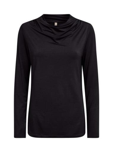 Sc-Marica Tops T-shirts & Tops Long-sleeved Black Soyaconcept