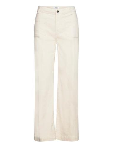 Ivy-Augusta Jeans 70'S Und Ecru Bottoms Trousers Wide Leg Cream IVY Co...