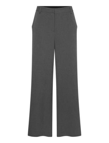 Caroline Long Pants Bottoms Trousers Wide Leg Grey NORVIG