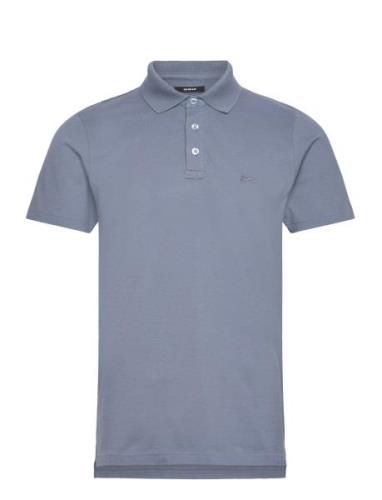 Lupo Polo Tops Polos Short-sleeved Blue Denham