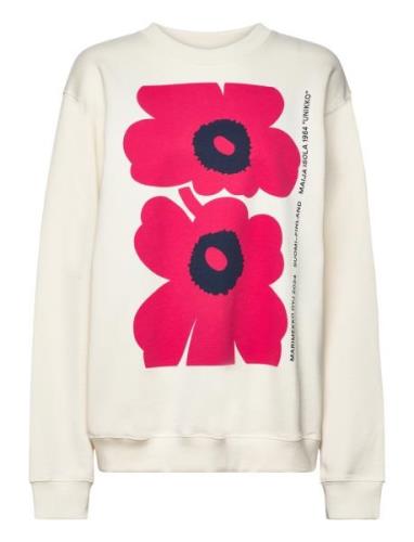 Loisto Unikko Placement Tops Sweat-shirts & Hoodies Sweat-shirts Cream...