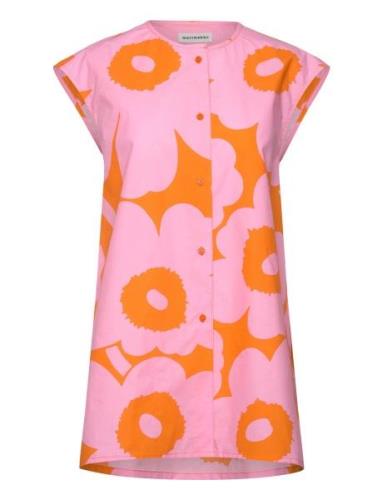 Pudas Unikko Tops Blouses Sleeveless Pink Marimekko