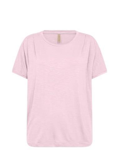 Sc-Diantha Tops T-shirts & Tops Short-sleeved Pink Soyaconcept