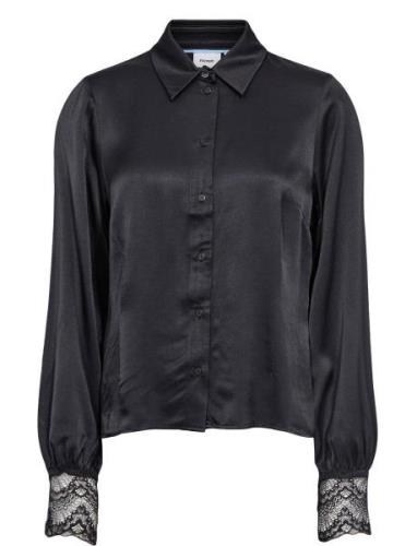 Nuwilhelma Shirt Tops Shirts Long-sleeved Black Nümph