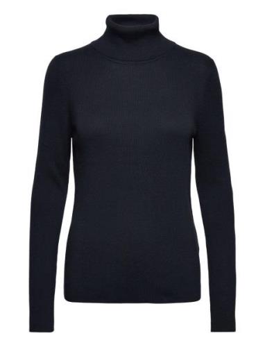 Pullover Long Sleeve Tops Knitwear Turtleneck Navy Marc O'Polo