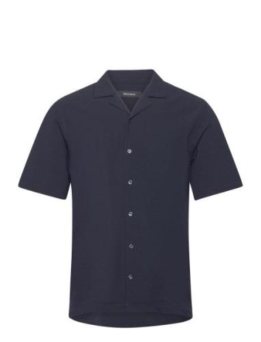 Maemerson Tops Shirts Short-sleeved Navy Matinique