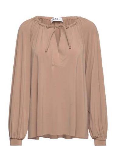 Ellis - Day Wish Tops Blouses Long-sleeved Beige Day Birger Et Mikkels...