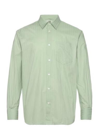 Nico Poplin Shirt Designers Shirts Casual Green Wood Wood