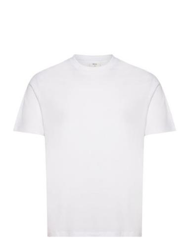 Mercerised Slim-Fit T-Shirt Tops T-shirts Short-sleeved White Mango