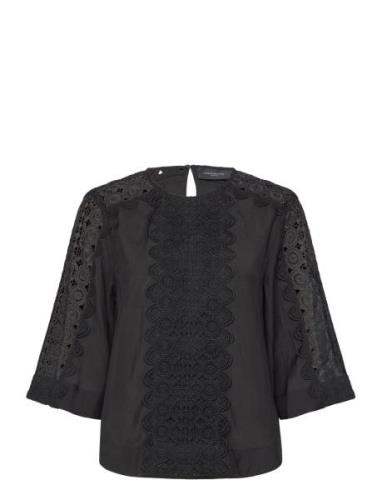 Cmmolly-Blouse Tops Blouses Long-sleeved Black Copenhagen Muse